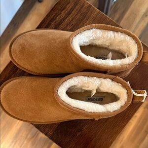 Cozy Tan Suede Ankle Boots